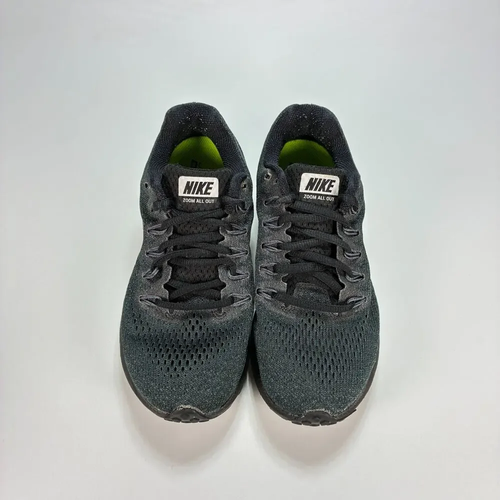 Nike Zoom All Out Black Dark Grey Low Top Running Shoes 878671-001 Womens Size 7